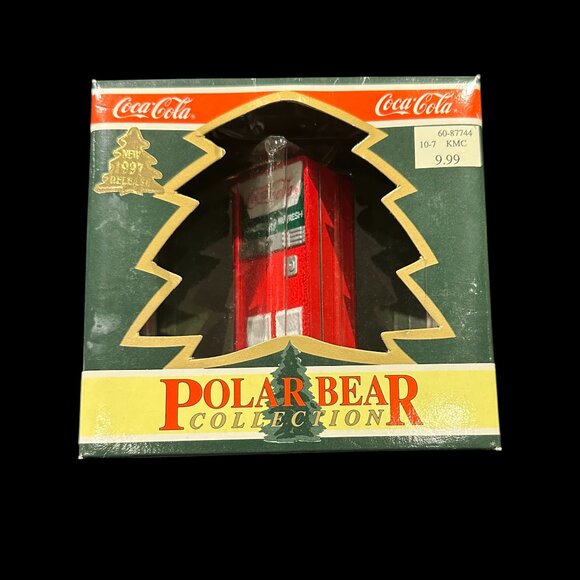 Vintage Coca-Cola Vending Machine Ornament – Retro Coke Machine Christmas Decor - Picture 7 of 8